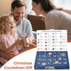 Crystal Christmas Countdown Calendar 24 Days Christmas Countdown Calendar Natural Crystal Gemstones Collection Box for Girls