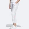 Adidas Neo Solid Color Logo Stripe Casual Woven Track Pants Women Bottoms White HF7275