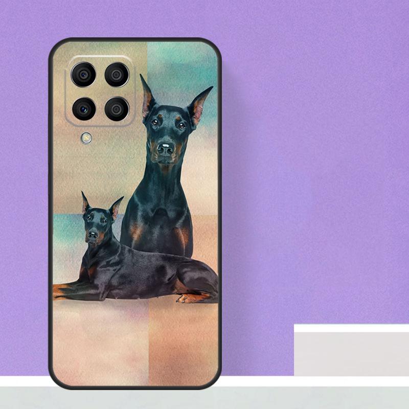 Dobermann Hund Für Samsung Galaxy M55 M15 M13 M33 M53 M20 M30s M31s M12 M32 M52 M11 M51 M14 M34 M54 Hülle