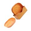 6 Pcs Serving Dish Square Wood Grain Spacious Design Snacks and Desserts Plate with Organizer