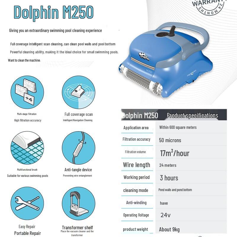 Maytronics Dolphin M250 Robotic Pool Cleaner