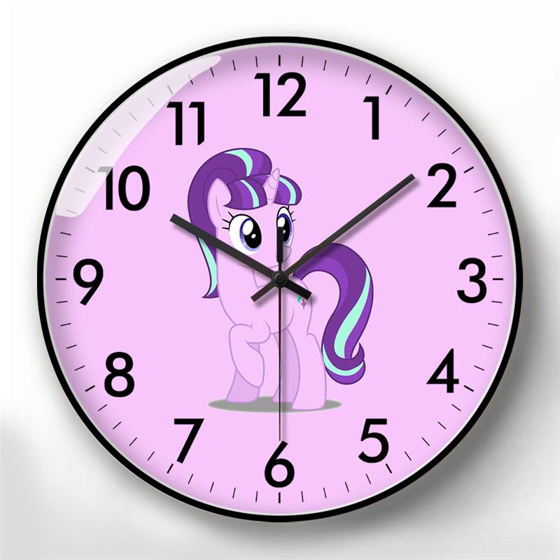 My Little Pony Cartoon Wall Clock - Silent Quartz for Kids' Room