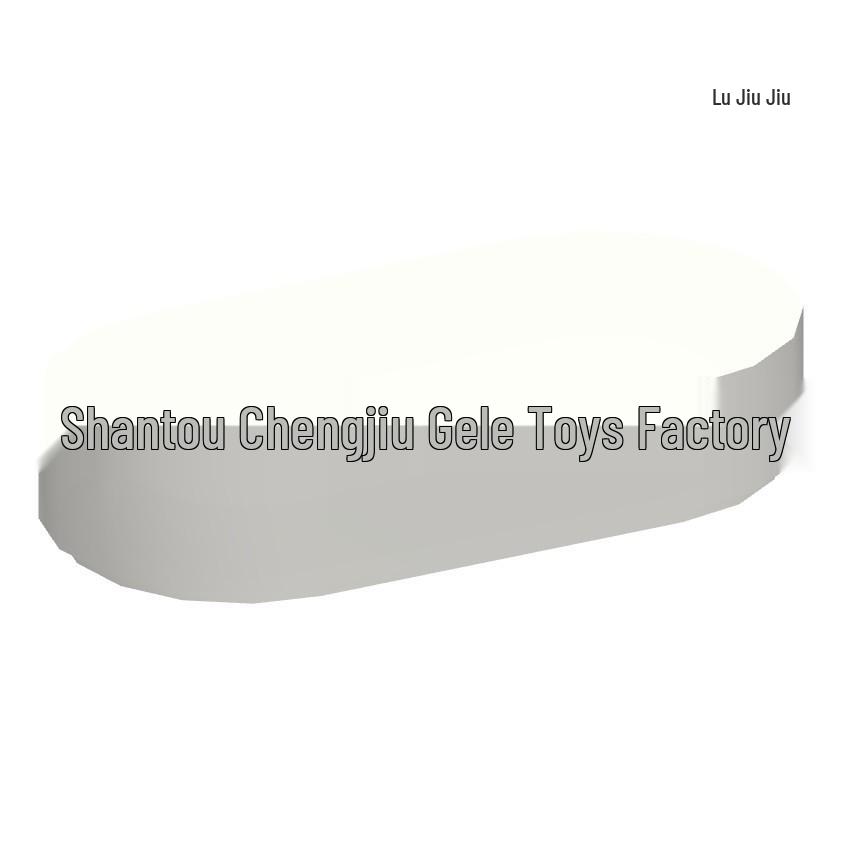 Cross-border MOC Building Blocks: 1126-Piece Smooth Oval 1x2, Compatible for Science Education