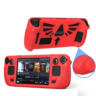 Steamdeck Case for Steam Deck Handheld Game Console with Portable Stand Anti-Slip Cover Dust-Proof Storage Box