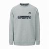 Adidas Combat Sports Series Logo Print Round Neck Pullover Long Sleeve Sweatshirt Unisex Sweatshirt Gray CLCN26CS2-GYB