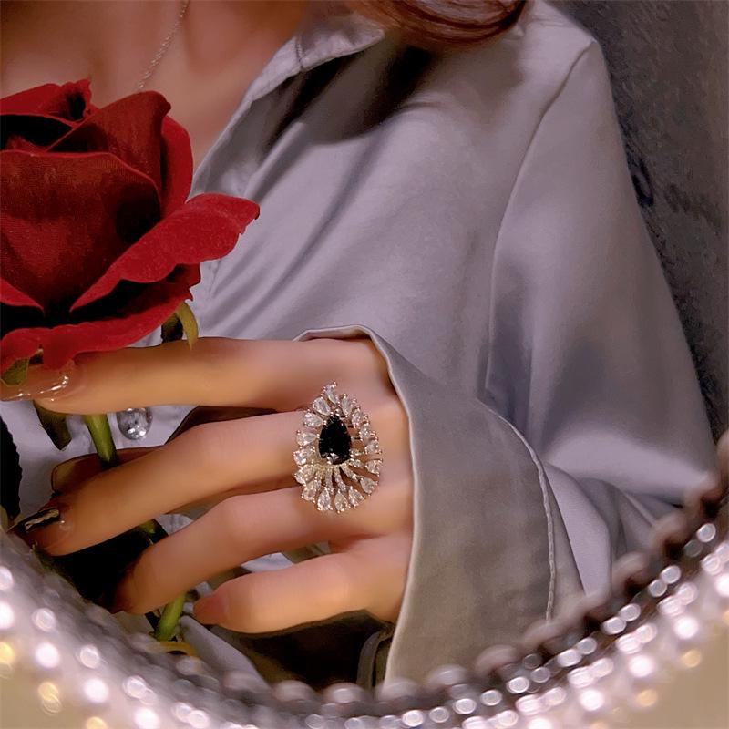 Luxury Sapphire Zirconia Peacock Jewelry Set: Colorful Stud Earrings, Necklace & Ring for Women.