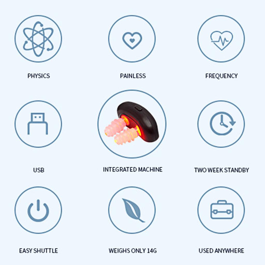 Dispositivo de terapia nasal con luz roja para aliviar los síntomas de la rinitis, recargable por USB, portátil, infrarrojo, para viajes.