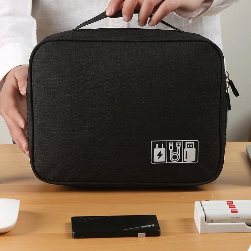 Dustproof Travel Electronic Storage Bag Portable Multifunctional Storage Case Cable Management