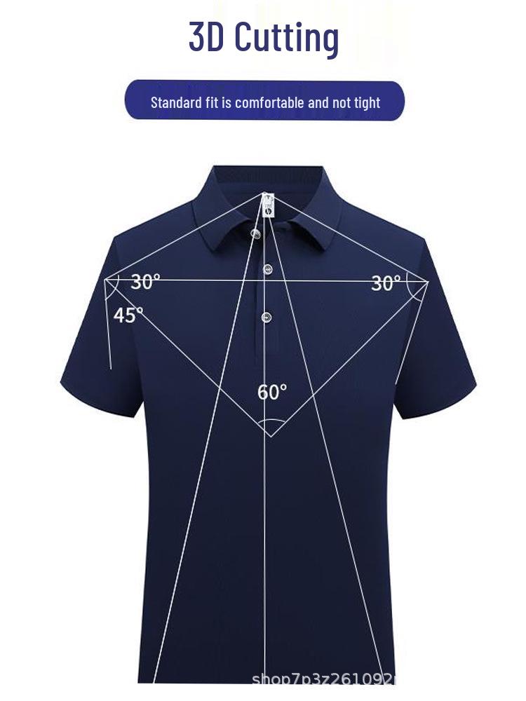 Custom Polo Shirts with Logo Print – Solid Color, Breathable, Short Sleeve Work Uniforms