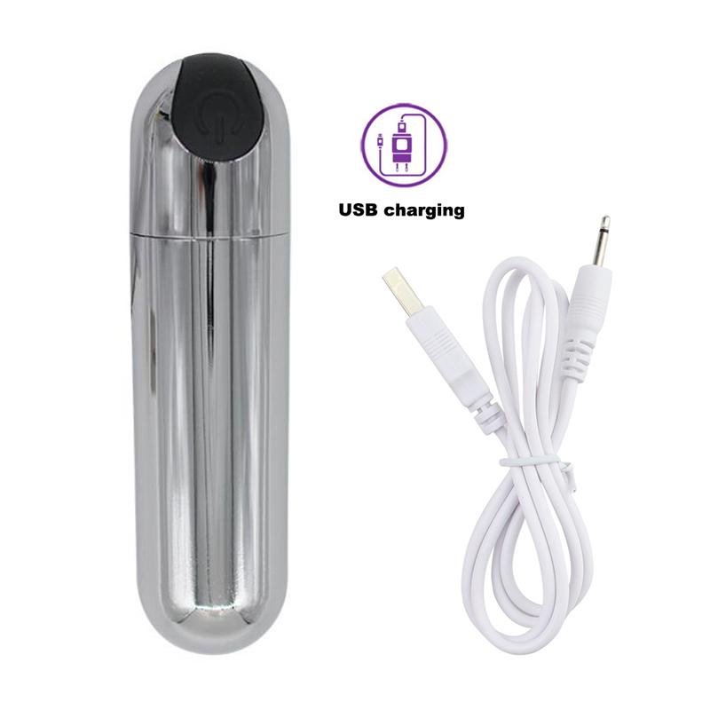 Bullet Vibrator Sex Toys for Women 10 Speed Waterproof Strong Vibration USB Rechargeable G-Spot Massager Anal Plug Dildo Lesbian