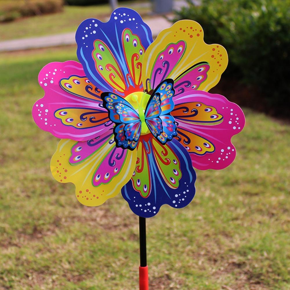 

Multistyles Plastic Dance Butterfly Windmill Rotating Wind Spinner Outdoor Party Picnic Decor 1
