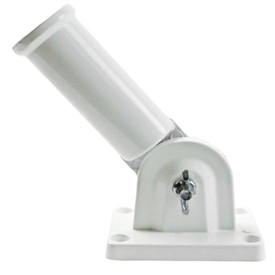 

Flag Holder 180 Degree Adjustable Wind Resistance Reinforced Stready Wall Mounted Flagpole Mounting Base for Hall белый