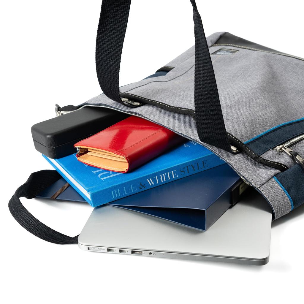 Tote Bag JLG4651 Navy [Mustache] (for Town)