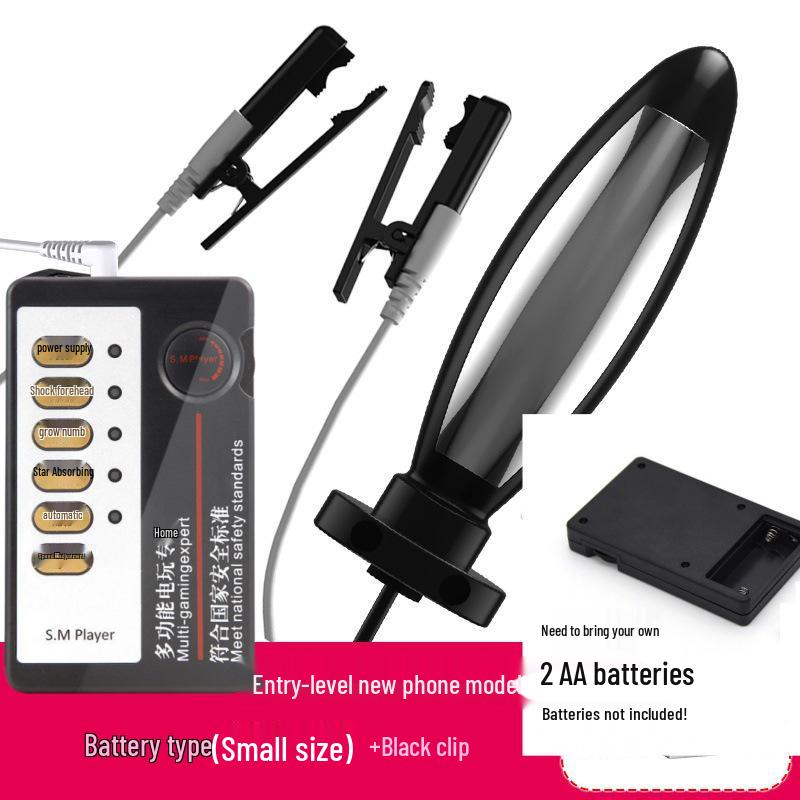 Electric Shock Silicone Conductive Nipple, Clitoral, and Anal Clamps - SM Training Toys