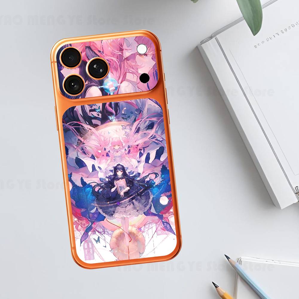 

Аниме М-Мадока Магика Для iPhone 17 Pro ProMax Задняя Защитная Декоративная Наклейка Задняя Крышка iPhone17pro