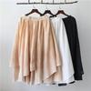 2025 Spring/Summer Artistic Fairy Hand-Painted Cotton Linen Irregular Double-Layer Skirt for Women