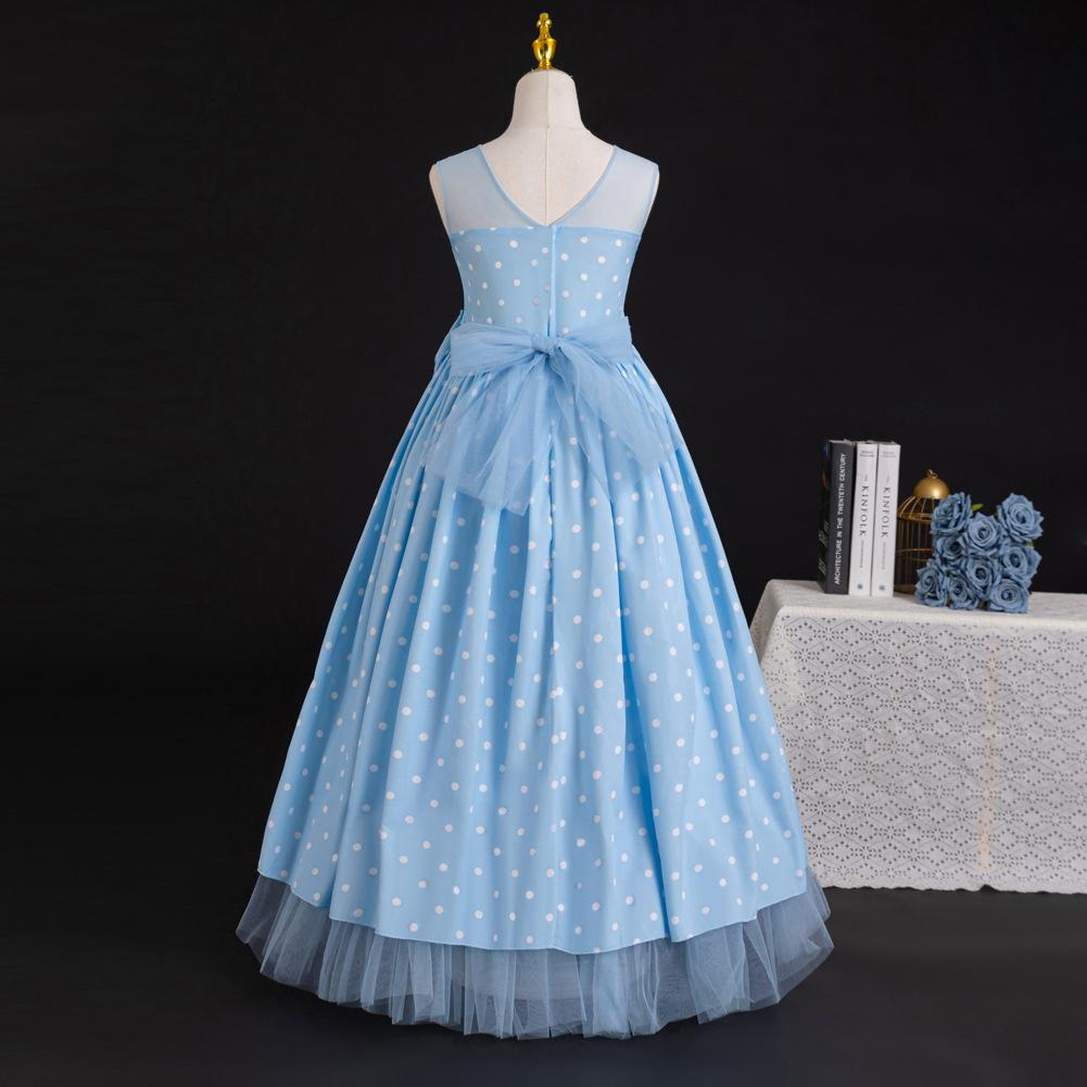 Teenage Mesh Princess Dresses Bat Mitzvah Girls Dresses Women High School Students Long Parent-Child Dresses Women