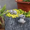 2-pCS Creative Elephant Flower Pot Decorative Pendant, Garden Animal Ornament, Resin Crafts