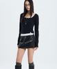 NOTKNOWING L/S Lace Layered Set (Black)