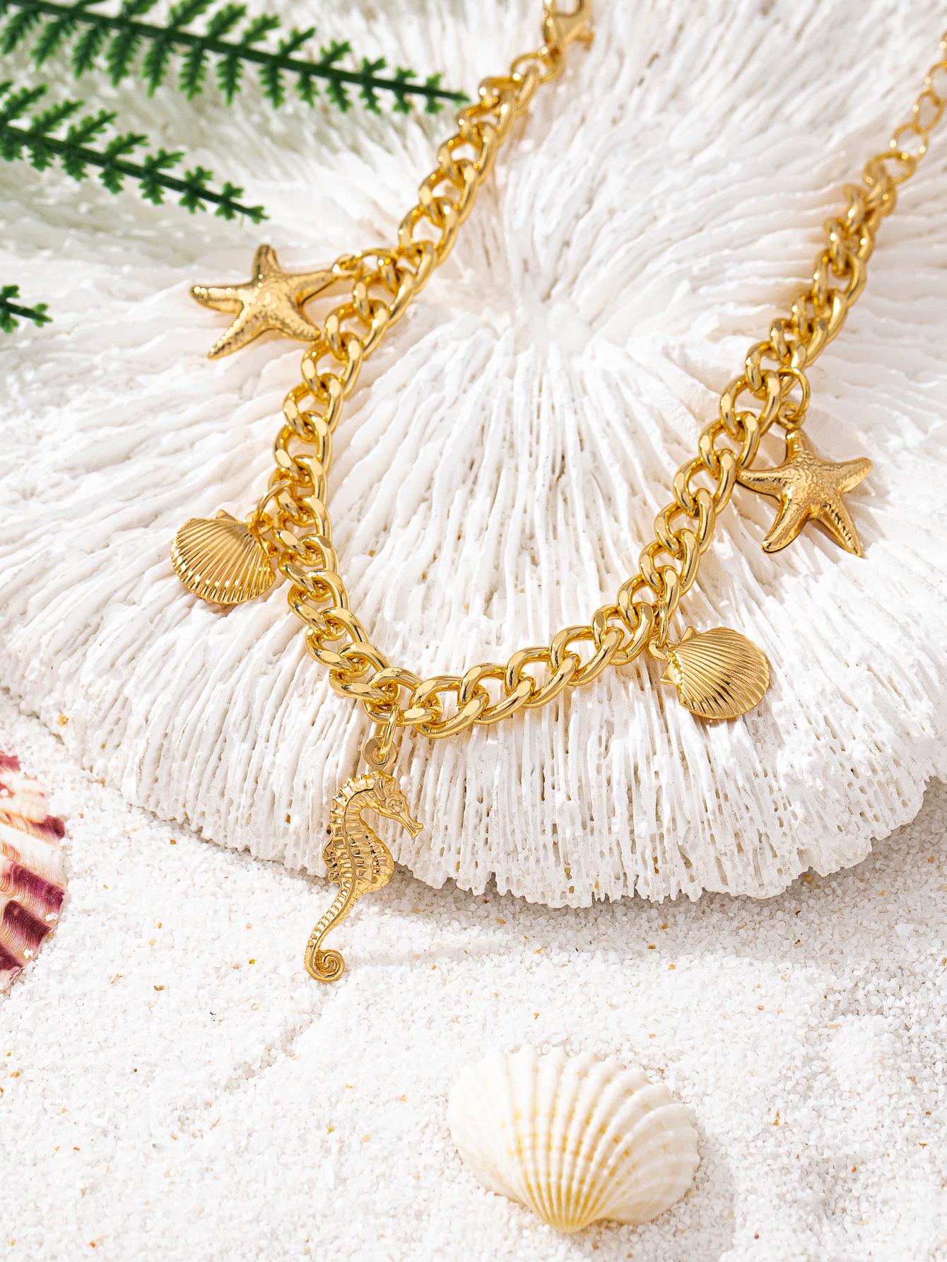 Bohemian Starfish & Seahorse Beach-Inspired Bracelet