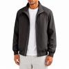 Men's Casual Flight Jacket Stand Collar Baseball Collar Jacket for Everyday Wear