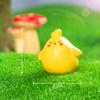 Miniatures Figurines Cute Cartoon Yellow Chicken Animal Landscape Ornaments Creative DIY Home Decorations Accessories Gifts