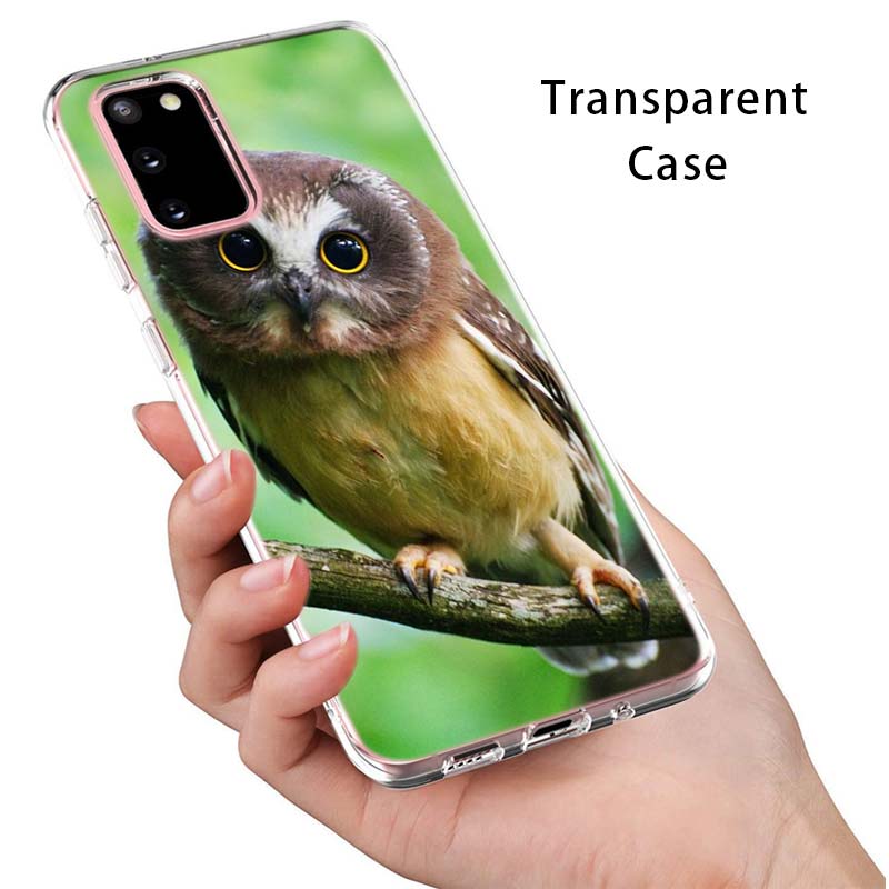 Camouflage Owl Animal For Samsung Galaxy S22 Pro S21 S20 FE Ultra S10 S10E Lite S9 S8 Plus S7 S6 Edge Soft Phone Case