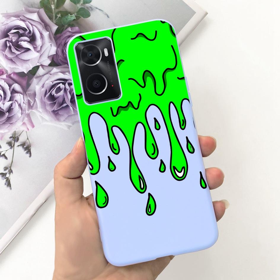 For OPPO A76 A96 4G Case CPH2333 CPH2375 Phone Case Fashion Flower TPU Soft Silicone Cover For OPPO A36 A 76 A 96 OPPOA76 Fundas