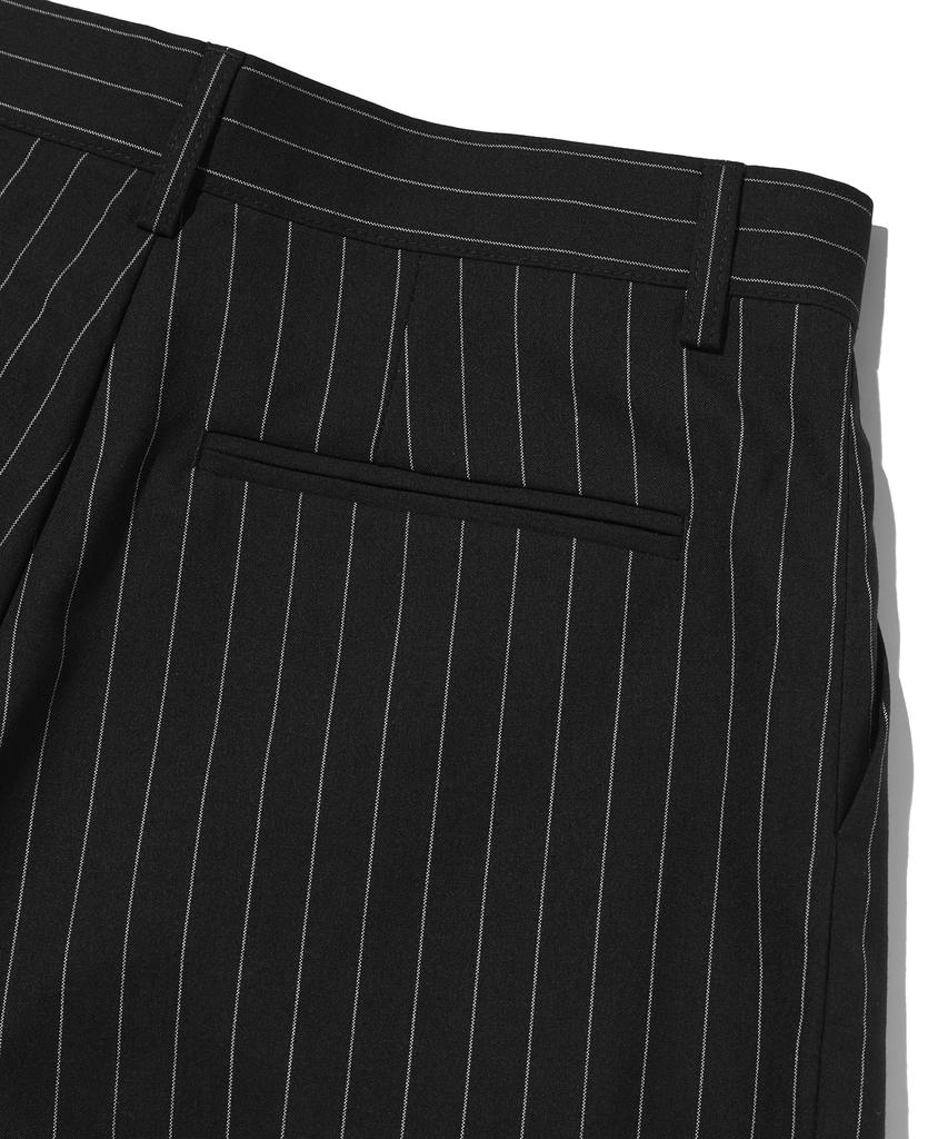 Seuweideu Wide Stripe Slacks [Black]