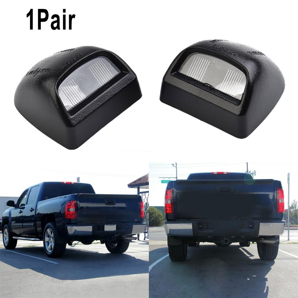 

Car License Light Cover Auto 1 pair Left/right Bumper Housing Portable