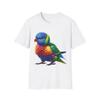 Parrot Graphic Tee, Bird Lover Shirt, Tropical Animal Top, Colorful Exotic Bird