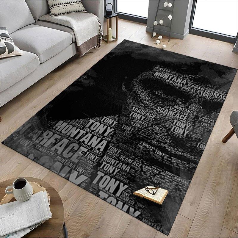 1pc Scarface Office Carpet Chair Mats Soft, Comfortable, All Season,Perfect for Home, Bedroom, or Office Decor, Perfect Gift for