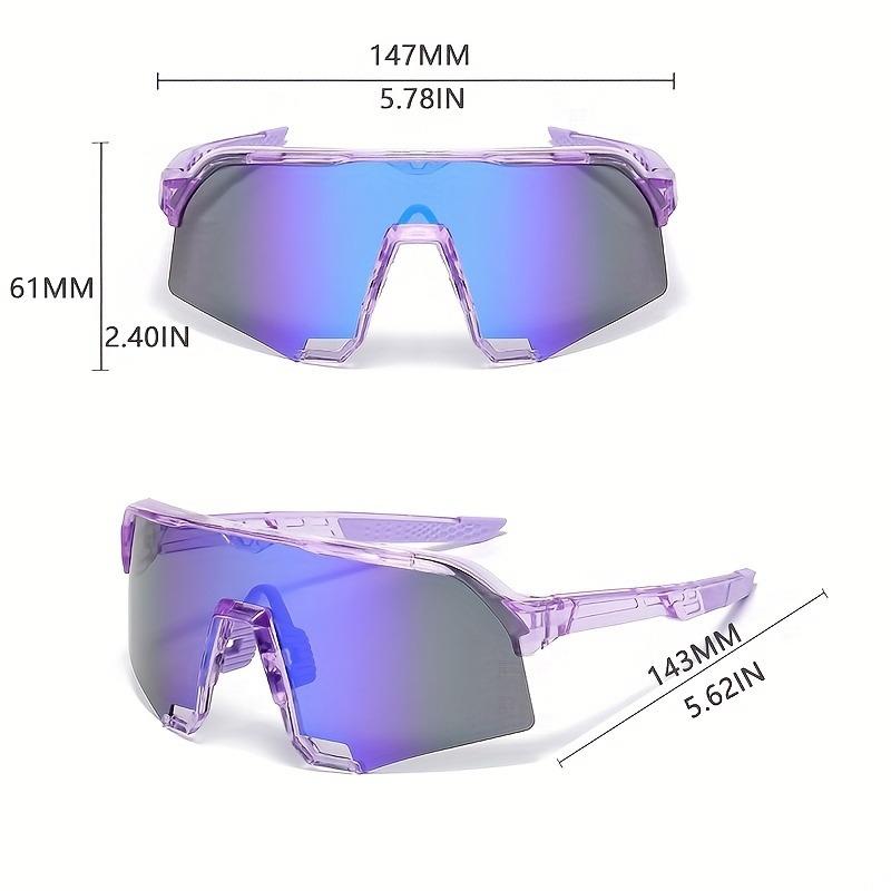 1 Pair of Fashionable Men's and Women's Glasses Transparent PC Frame Colored Lenses Lightweight Glasses