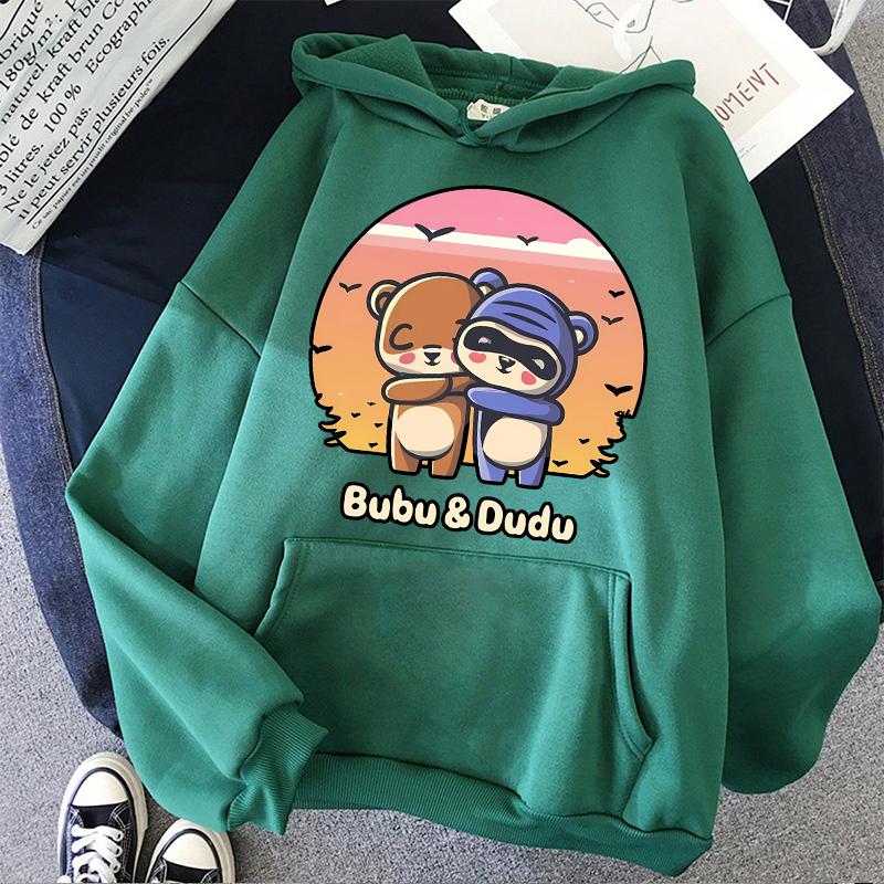 2024 Damen Herren Gothic Streetwear Kawaii Vintage Cartoon Sweatshirts Lustige Grafik Kapuzenpullover Bubu Dudu Y2k Print Hoodies Kleidung