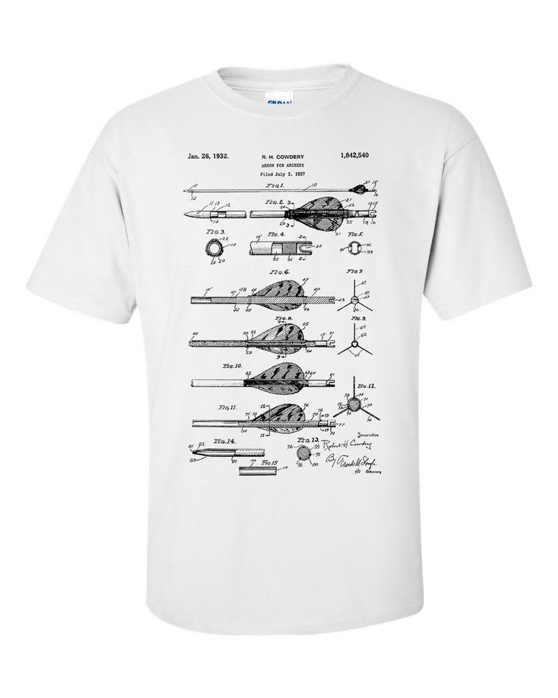 Archery Arrow Patent Blueprint Archer Gift TShirt 2XL