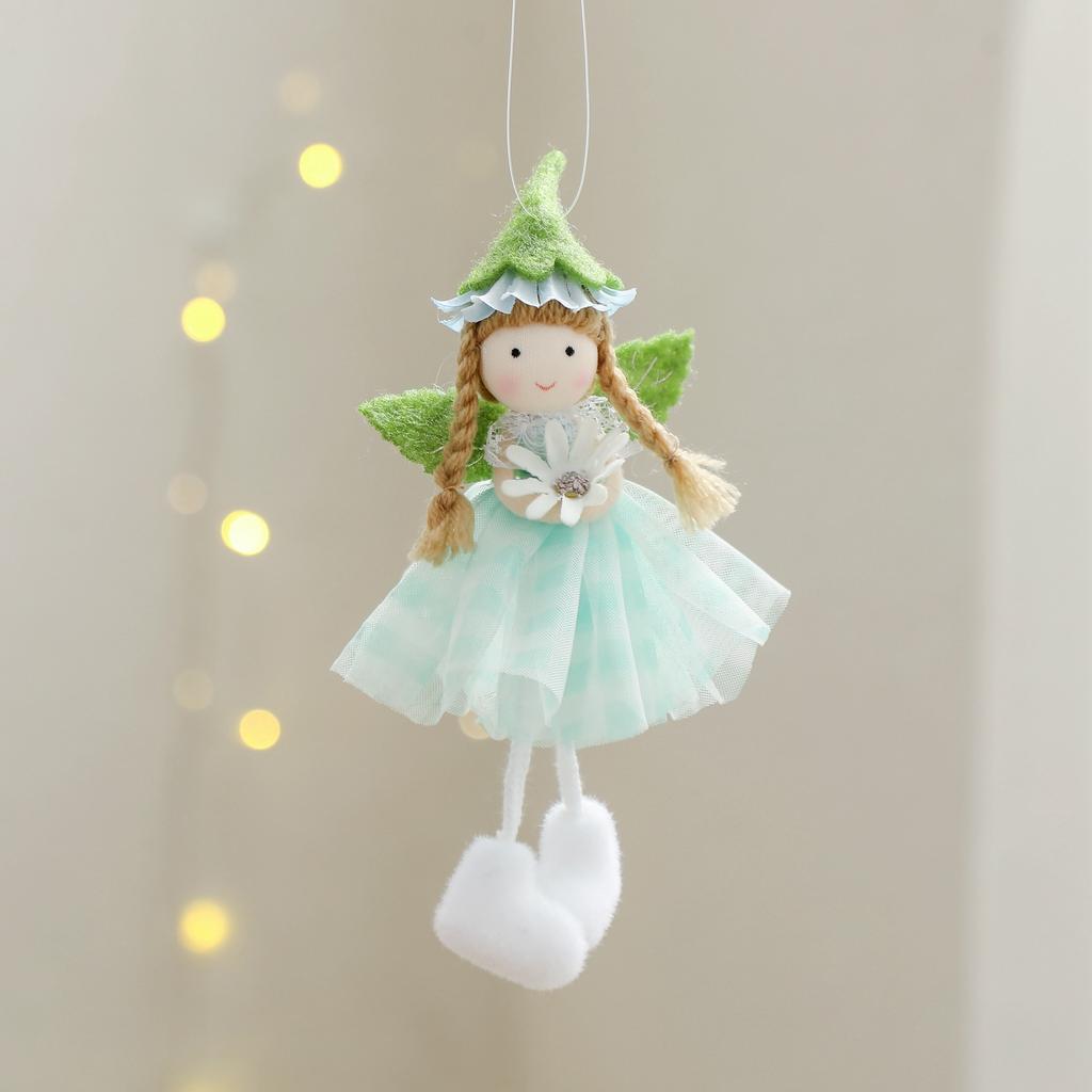 2025 Easter Long Legs Flower Fairy Angel Elf Rabbit Dolls Home Hanging Ornaments Spring Easter Party Supplies Kids Birthday Gift