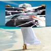 Personalized customized proof beach towel with Byakuya Kuchiki pattern - soft, absorbent, quick-drying, perfect swimming, camping&bathing