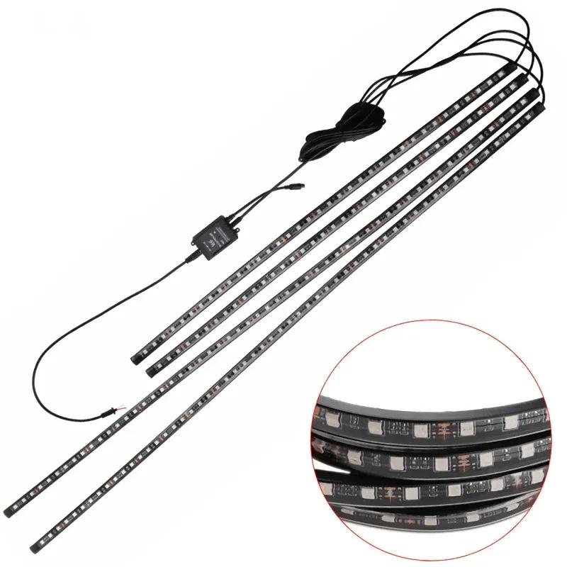 Car Underglow LED Strip Lights RGB Neon Underbody Light APP Remote Control Dream Color Auto Exterior Decorative Atmosphere Lamp
