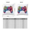 Colorful Watercolor Game Controller Square Pillowcase Cushion Cover Pillow Case Throw Pillow Cover for Home Sofa Living Room
