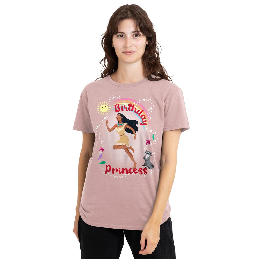 Pocahontas Womens/Ladies Meeko Princess Birthday T-Shirt