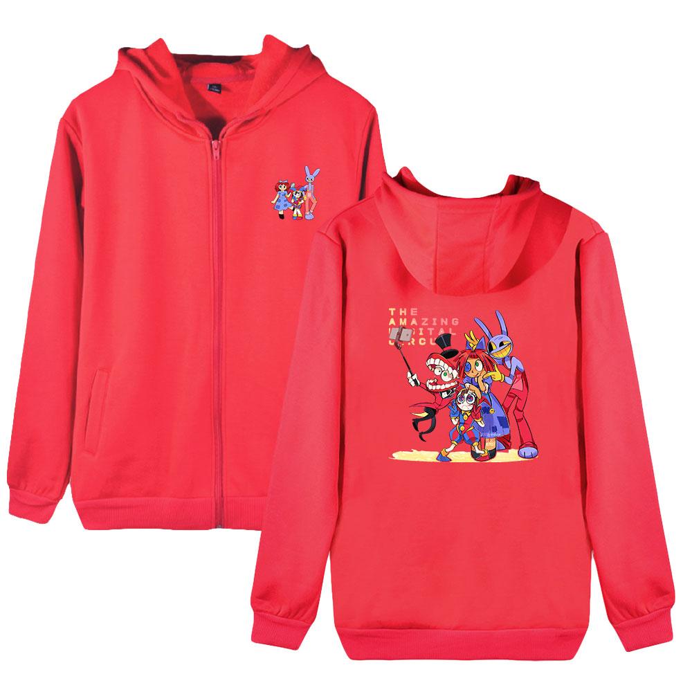 Fashion Women Men's Hoodie The Amazing Digital Circus Anime Print Comfortable Hoodie High Quality Autumn Men's Hooded Jacket Zipper Sweatshirt