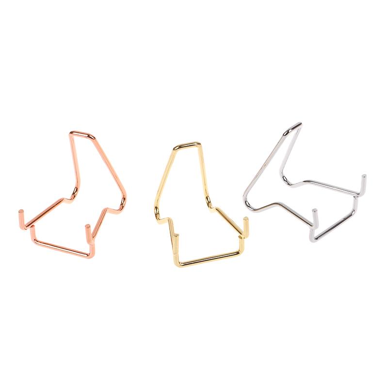 1Pc Metal Arm Display Stand Easel For Gemstone Mineral Home Decor Minerals Fossils Rocks Geode Display Stands Holder