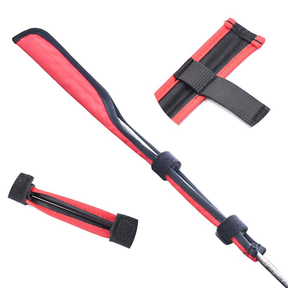 Portable Foldable Fishing Rod Tip Protective Cover Bag Tackle Tubes Rod Tip Case Protector Cap Fishing Rod Protective Sleeve