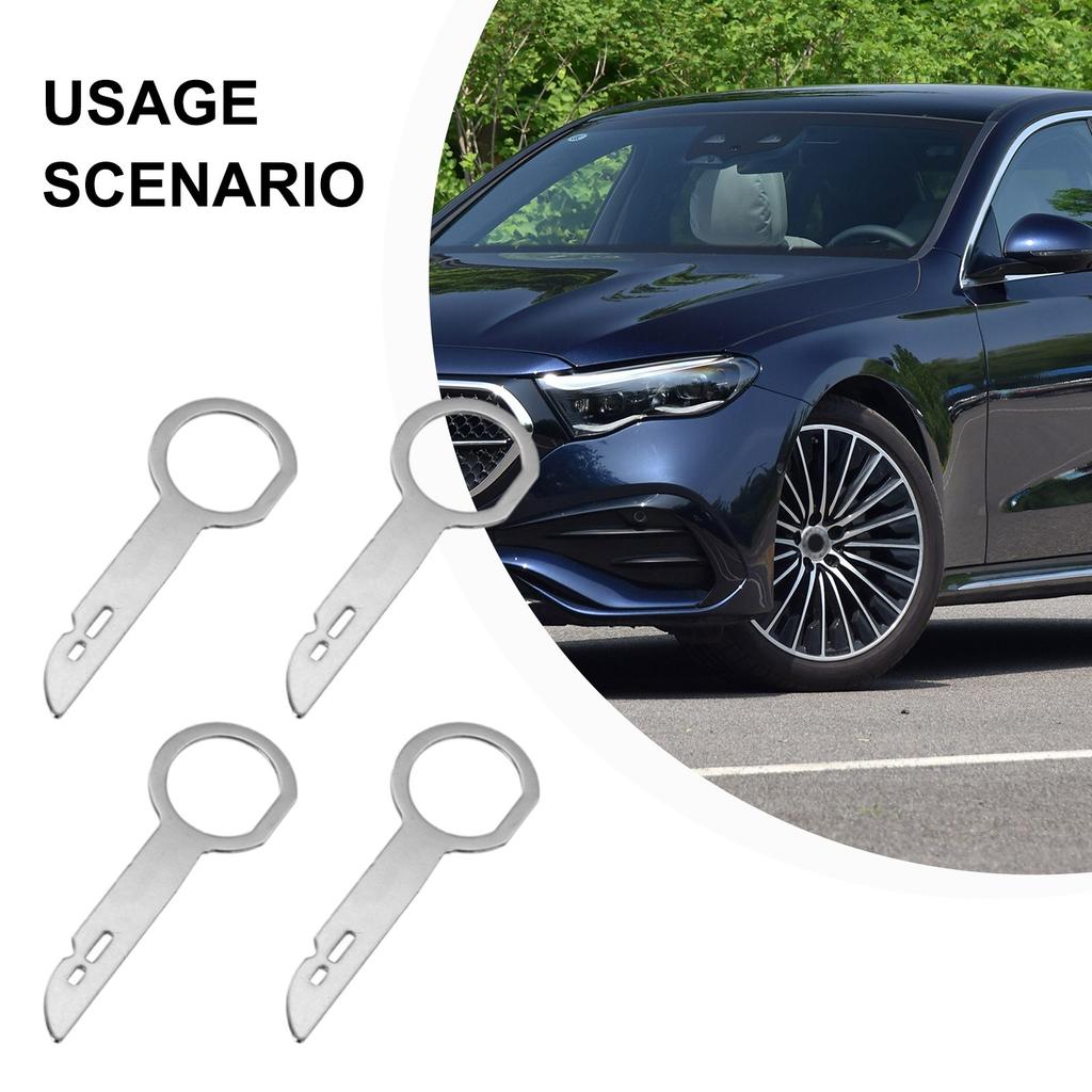 Ergonomisches Metall-Radioausbauwerkzeug für Ford für Mercedes 4er-Pack Schlüssel