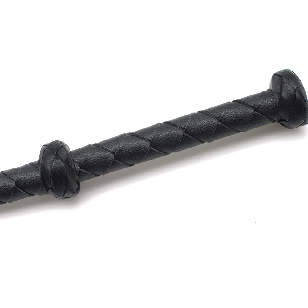 Kožený bič Jezdectví Jezdectví Ruční výroba 95cm Černý bič hry pro dospělé flirtování nástroje cosplay otrok bdsm výprask sex
