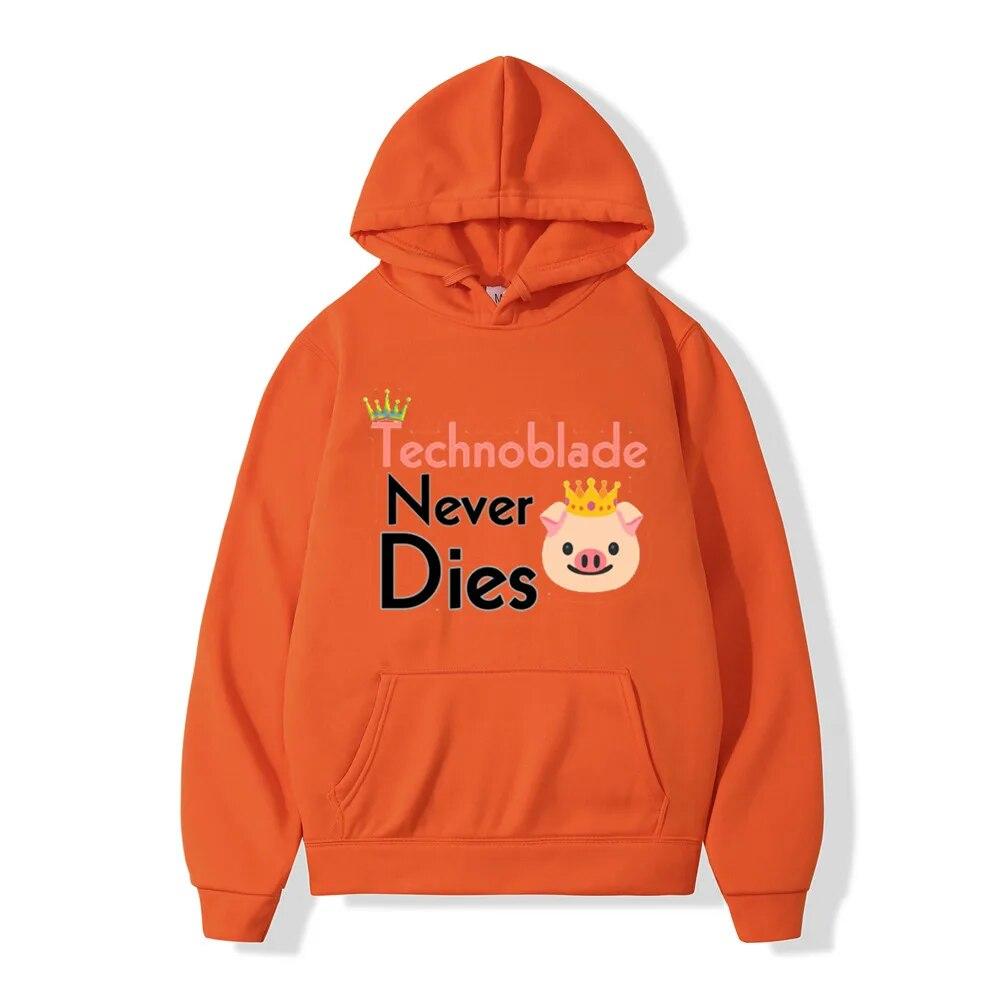 Streetwear Technoblade Miss You Unisex של קפוצ'ונים סווטשירט צמר חורף נשים קז'ואל היפ הופ סוודר Harajuku Hoody בגדי גברים