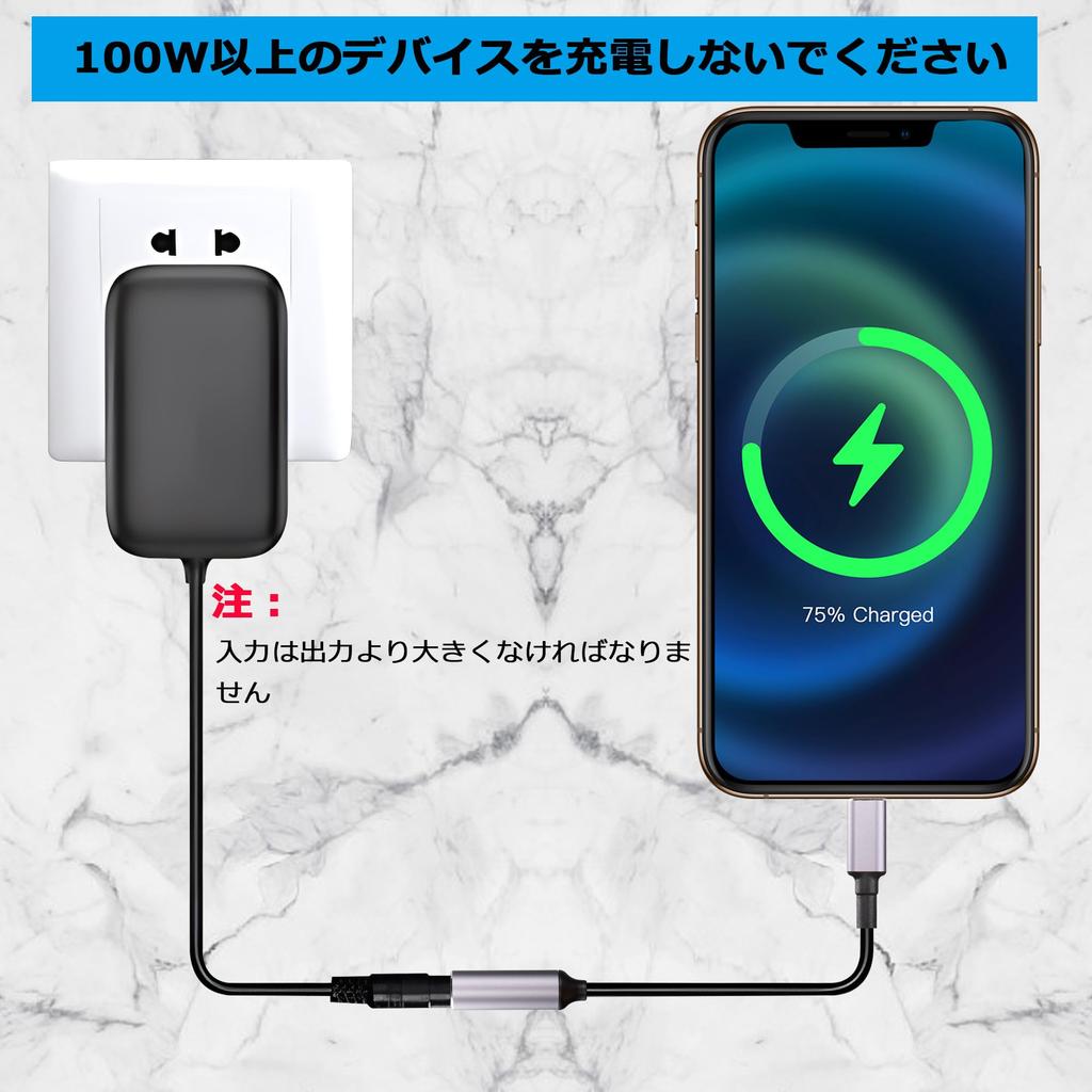 SinLoon PD DC7450 To USB Type C Power Cable 7.4x5.0mm Female To USB C Male Fast Charging Adapter for Laptop Tablet Phone
