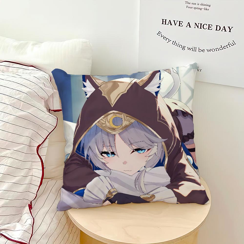 Game Cute Honkai Star Rail Cipher Cushion Cover Comfortable Soft Pillow Case for Sofa Living Room Home  Decor Protective Covers