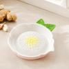 Manual Porcelain Grating Dish for Garlic and Soft Produce with Textured Face and Transfer Lip for Daily Cooking Use