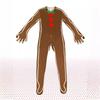 Christmas Bodysuit Cosplay Costume Gingerbread Man Stage Costume